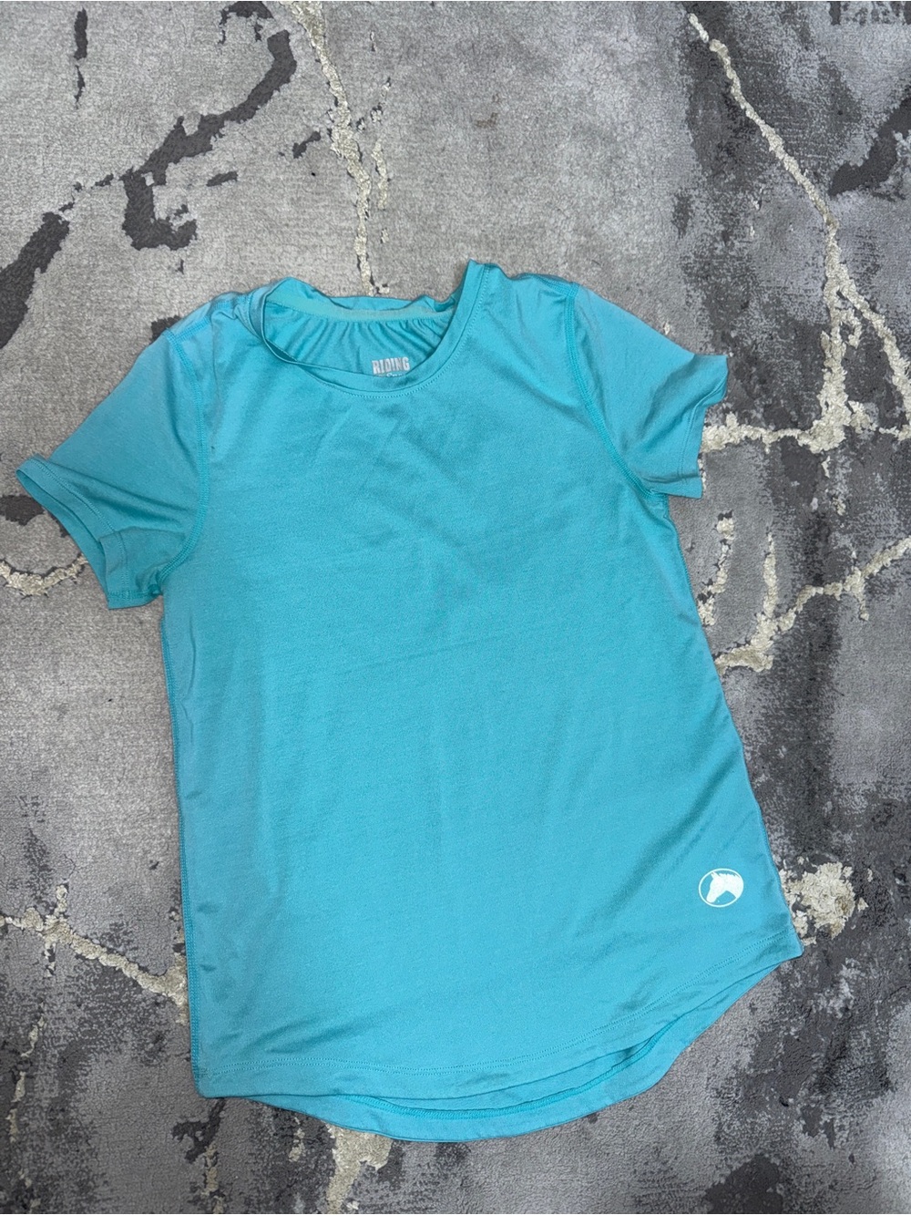 Blue riding sport top